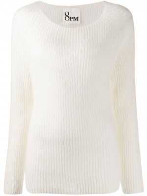 Long sleeve sweater 8pm. Цвет: белый