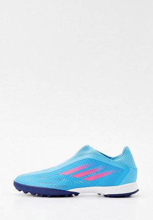 Шиповки adidas X SPEEDFLOW.3 LL TF. Цвет: голубой