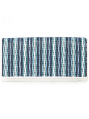 Плетенный кошелек в полоску Dvf Diane Von Furstenberg. Цвет: синий