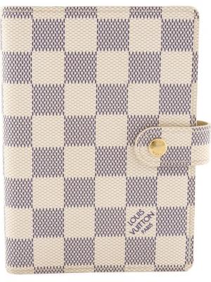 Обложка для ежедневника Damier Azur Louis Vuitton Vintage. Цвет: белый