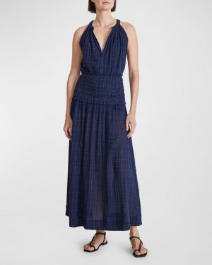 Новое присборенное макси-платье Lippard с лямкой на шее Apiece Apart