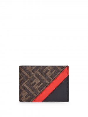 Складной кошелек Fendi. Цвет: коричневый