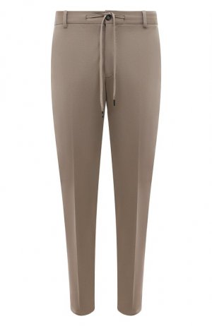 Хлопковые брюки Circolo 1901. Цвет: коричневый