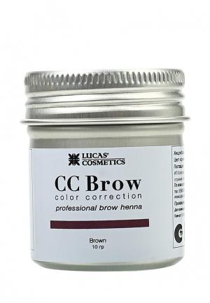 Хна для бровей CC Brow в баночке (коричневый), 10 гр. Цвет: коричневый