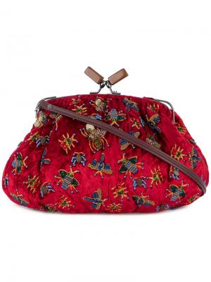 Sequin embroidered bag Jamin Puech. Цвет: красный