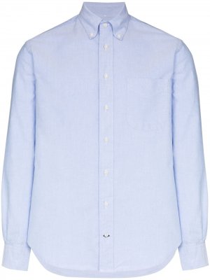 Рубашка с длинными рукавами Gitman Vintage. Цвет: синий