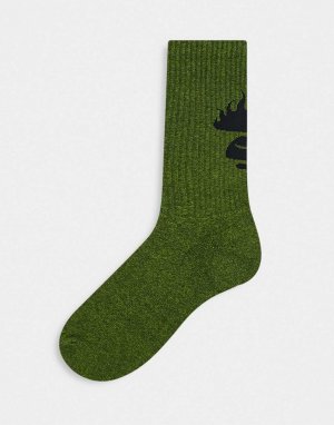 Зелёные носки Aape by A Bathing Ape с логотипом (Bape)