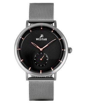 Profile Кварцевые мужские часы из нержавеющей стали с черным циферблатом 50247STN603 Westar