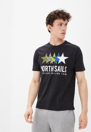 Футболка North Sails. Цвет: черный