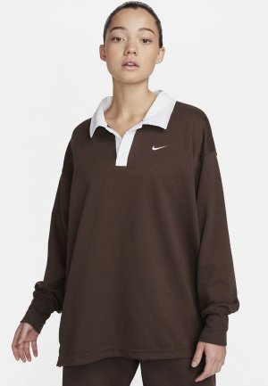 Рубашка-поло ESSENTIAL , цвет baroque brown white Nike Sportswear