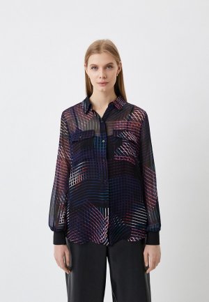 Блуза и топ DKNY. Цвет: черный