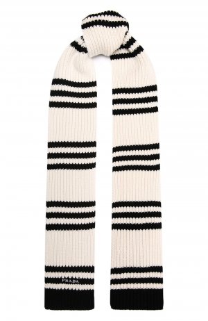 Кашемировый шарф Prada. Цвет: чёрно-белый