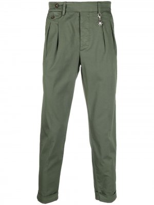 Зауженные брюки чинос Manuel Ritz. Цвет: зеленый