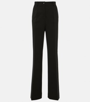 Расклешенные брюки из джерси milano с высокой посадкой , черный Dolce&Gabbana