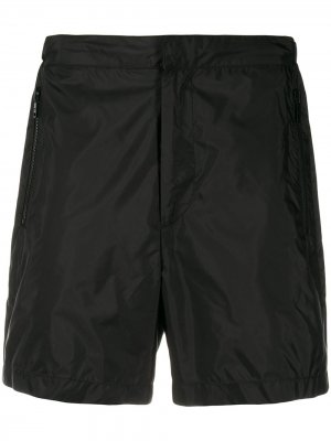 Плавки-шорты с карманами на молнии Prada. Цвет: черный