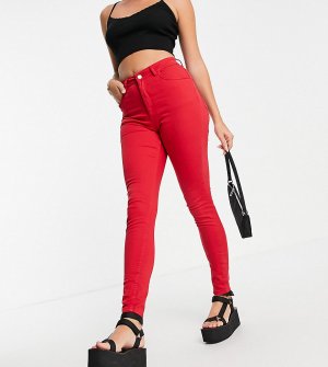 Красные зауженные джинсы в стиле 90-х Inspired-Красный Reclaimed Vintage