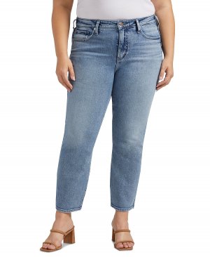 Прямые джинсы до щиколотки Most Wanted больших размеров Silver Jeans Co.