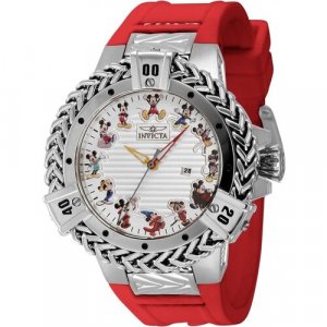 Наручные часы Invicta Disney Limited Edition Mickey Mouse Lady 43654 женские, кварцевые, серебряный. Цвет: серебристый