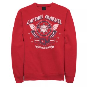 Мужской свитшот с металлическим логотипом Captain Shield Marvel