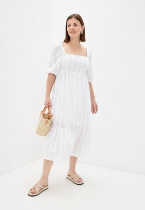 Платье пляжное Emdi. Цвет: белый