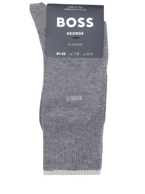 Носки хлопковые George BOSS. Цвет: серый