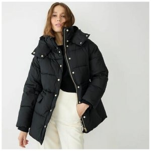 Куртка , демисезон/зима, оверсайз, подкладка, размер S, черный J.Crew. Цвет: black/черный