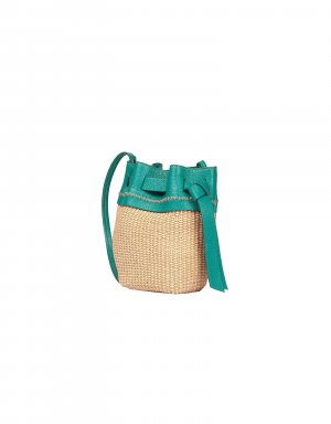Ambra Mini — сумка-мешок Roberta Gandolfi, зеленый GANDOLFI