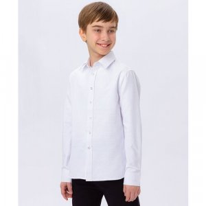 Школьная рубашка , размер 122, белый Button Blue. Цвет: белый