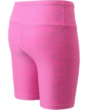 Шорты Printed Performance Bike Shorts, цвет Vibrant Pink 1 New Balance