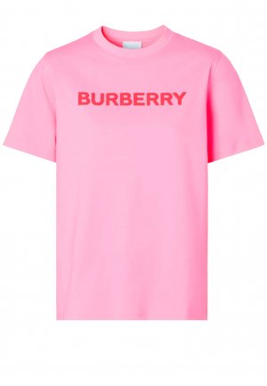 Футболка BURBERRY. Цвет: розовый