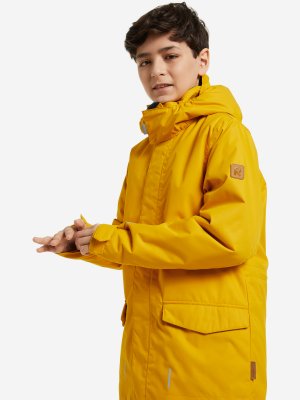 Куртка утепленная для мальчиков Vaalimaa, Желтый, размер 140 Reima. Цвет: желтый