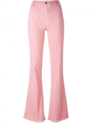 Расклешенные джинсы The Seafarer. Цвет: розовый и фиолетовый