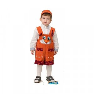Карнавальный костюм Лисенок Крапинка , размер 98-48 Jeanees. Цвет: оранжевый