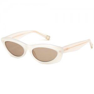 Солнцезащитные очки , овальные, оправа: пластик, для женщин, бежевый Sting. Цвет: бежевый