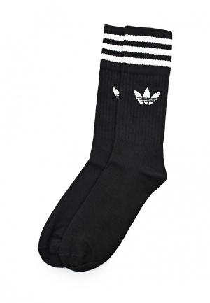 Носки 3 пары adidas Originals SOLID CREW SOCK. Цвет: черный