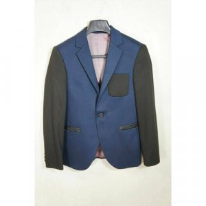 Пиджак , размер 10 лет, серый, синий Herdal. Цвет: синий