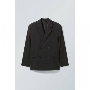 Пиджак , размер 48, черный WEEKDAY. Цвет: черный