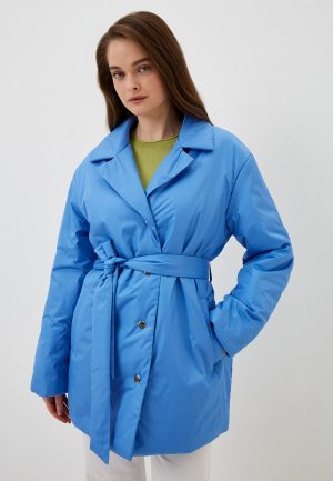 Куртка утепленная Vera Nicco. Цвет: голубой