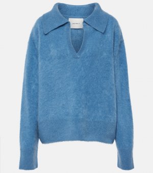 Кашемировый свитер-поло kerry , синий Lisa Yang
