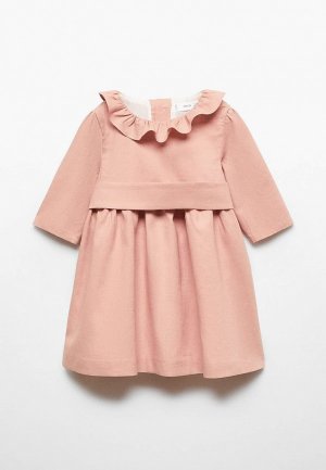 Платье Mango Kids ROSITA. Цвет: розовый