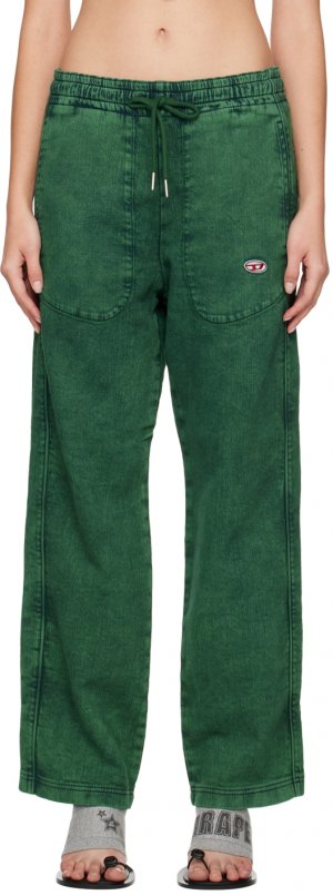 Зеленые брюки для отдыха D-Martians Diesel