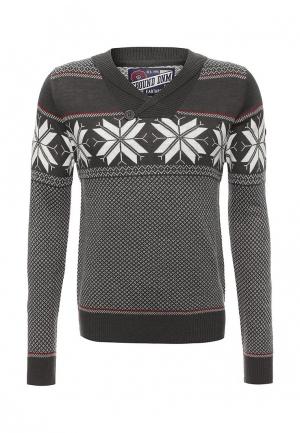 Пуловер E-Bound. Цвет: серый