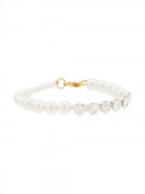 Pearl and crystal bracelet Simone Rocha. Цвет: бежевый