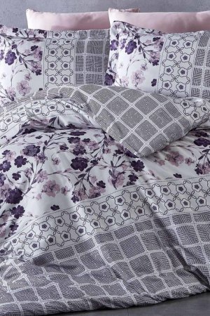 Double Quilt Cover Set NAZENIN HOME. Цвет: pink, grey