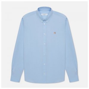 Мужская рубашка Fox Head Embroidery Classic голубой , Размер 41 Maison Kitsune. Цвет: голубой