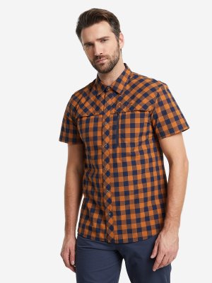 Рубашка с коротким рукавом мужская, Оранжевый, размер 52 Outventure. Цвет: оранжевый