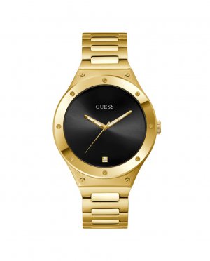 Мужские часы Scope GW0427G2 со стальным и золотым ремешком , золотой Guess