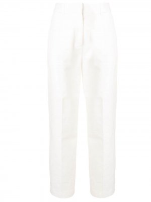 Укороченные брюки чинос строгого кроя See by Chloé. Цвет: белый