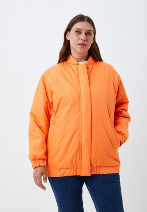 Куртка утепленная Vera Nicco. Цвет: оранжевый