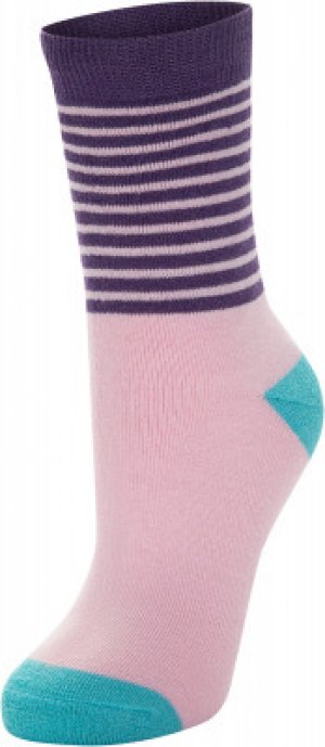 Носки для девочек , 1 пара, размер 25-27 Demix. Цвет: розовый
